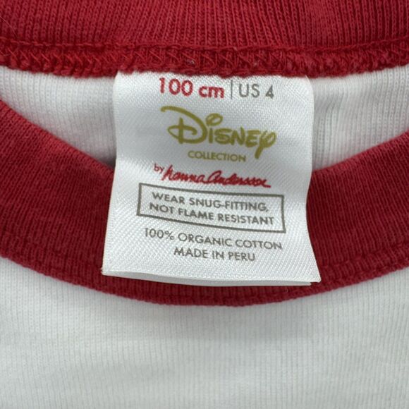 Hanna Andersson Disney Unisex Child Mickey Mouse Pajama Set Long John US 4 / 100 - Picture 3 of 7